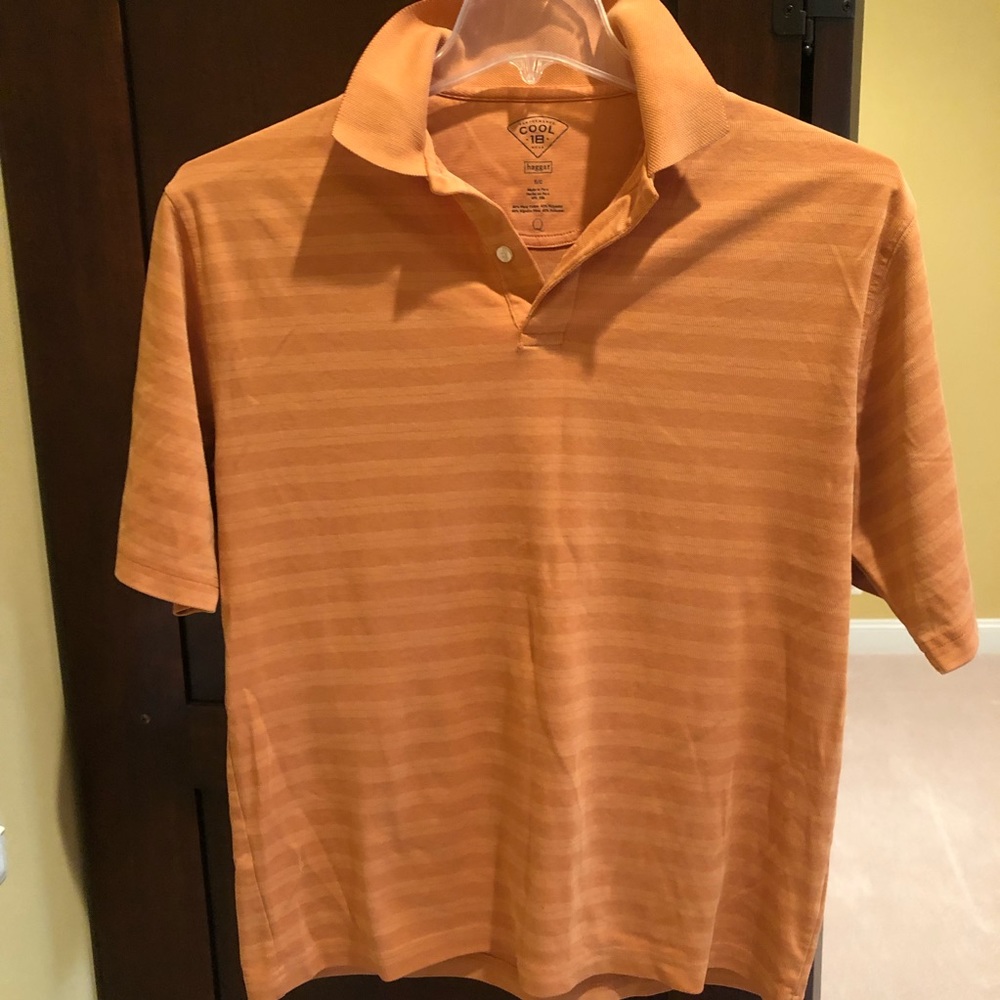 Men’s orange polo